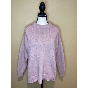 Misslook‎ Cozy Blush Pink Knit Sweater Pullover Long Sleeve Casual Women's Small